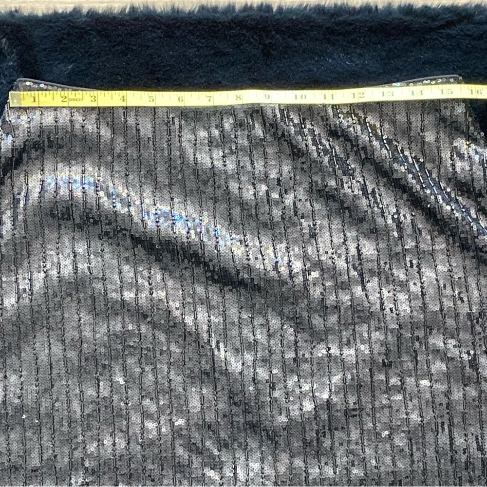 H&M Beaded Sequin Fringe Skirt Size 12 New - Picture 9 of 12